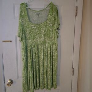 Green Floral Dress TORRID 3X